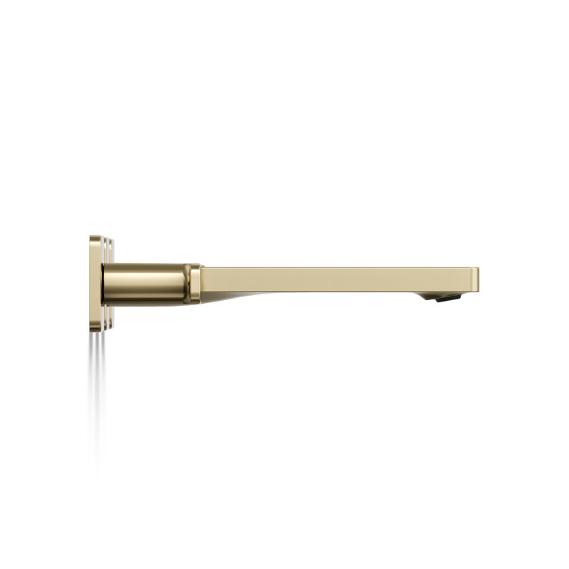 Parallel Wall-Mount Bathroom Sink Faucet Trim, Vibrant French Gold