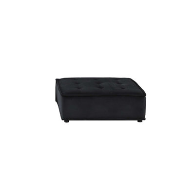 Modular Velvet Sectional Sofa with Tufted Seating