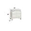 Table de chevet Classy Silver-Platinum