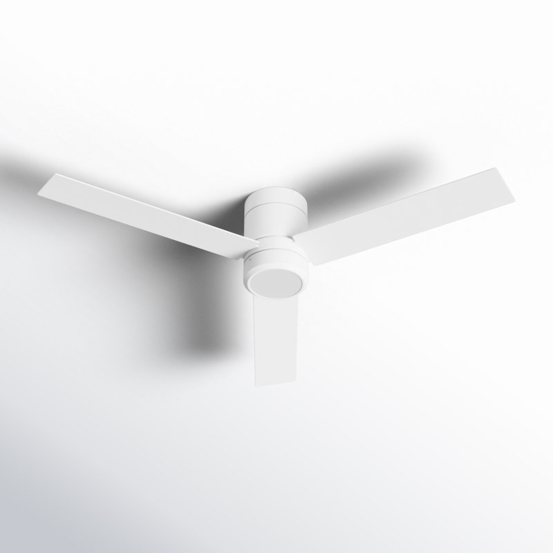 52'' Ceiling Fan with LED Lights, White