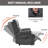 Faux Leather Recliner Chair with Massage and Heat, Heavy Duty Motion Mechanism, 8 vibrating nodes and 3 massage modes-2129119834