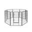 Arsenovic Metal Free Standing Pet Gate With Door