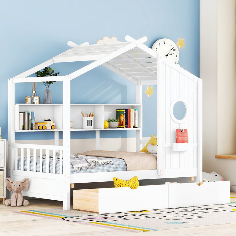 Lit plateforme 72,13 po Yensid, Blanc