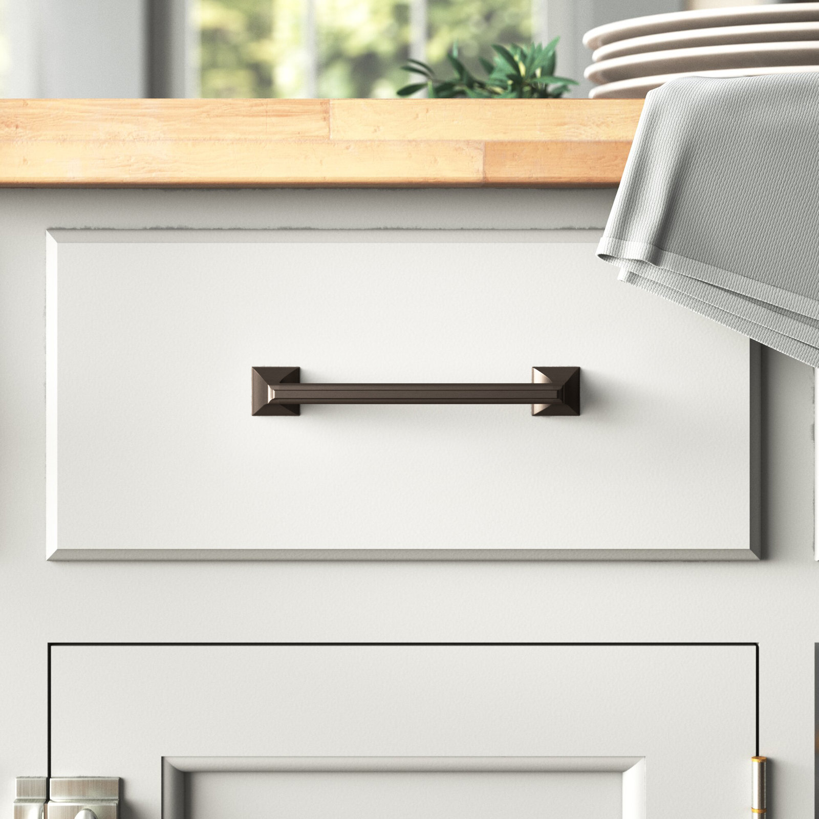Mulholland Bar Cabinet Pull, Oil Rubbed Bronze, 6.3125"
