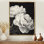 "Monocrhome" pivoines avec veines foncées II - pivoines, art encadré