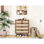 Armoire décorative 5 tiroirs à usages multiples - salon, chambre à coucher, salle à manger avec revêtement, qualité imperméable, résistance aux égratignures impressionnante, ingénierie, et - différence de couleur réduite, finition fine,