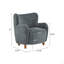 Fauteuil d'appoint incurvé rembourré à oreilles-470816173