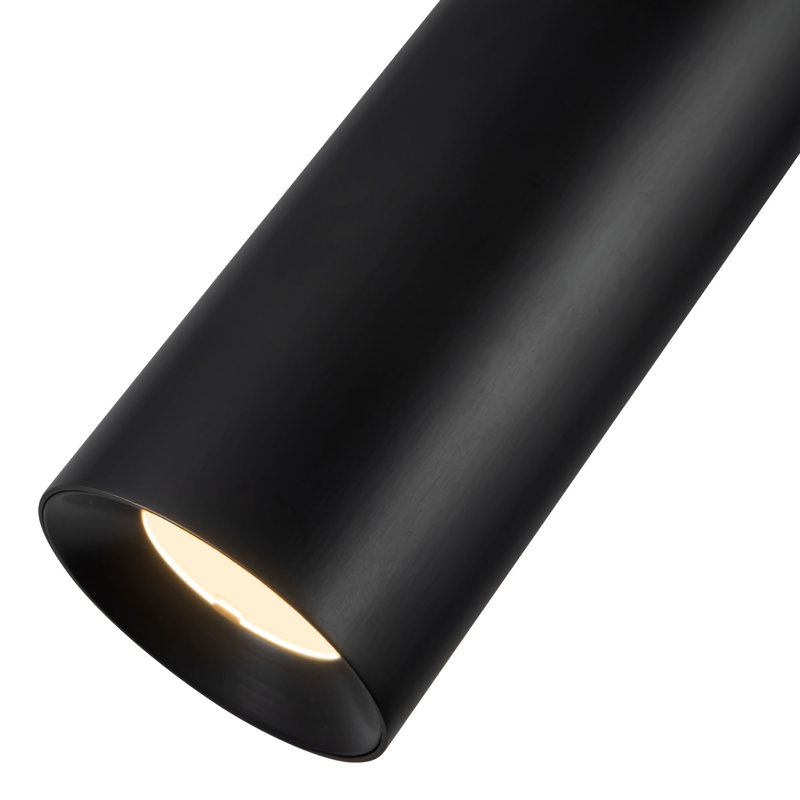 Mason 5-in Black dimmable LED Semi-Flush Mount, Oil Rubbed Bronze