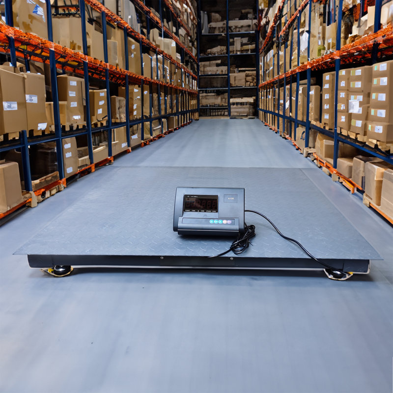 FixtureDisplays® Balance numérique en acier robuste 4 x 4 pieds au sol 