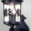 Flor Black Outdoor Wall Lantern