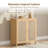32'' Modern Sideboard Buffet Cabinet With Rattan Doors & Adjustable Shelves-117793392
