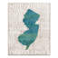 Jersey Shore Cities - reproduction d'art textuel sur toile-24442420-24442416