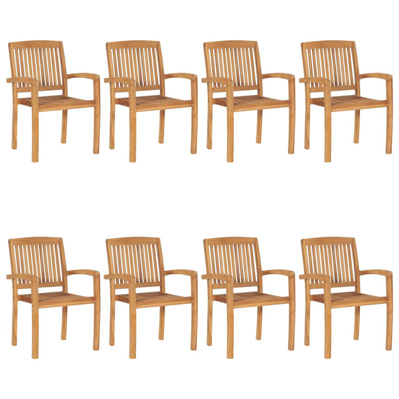 Dorathy Folding Stacking Teak Patio Dining Armchair