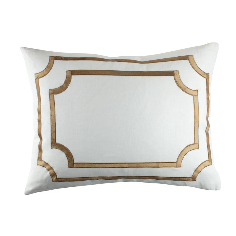 Mozart Linen Lumbar Pillow Cover & Insert, Straw, 20" x 26"