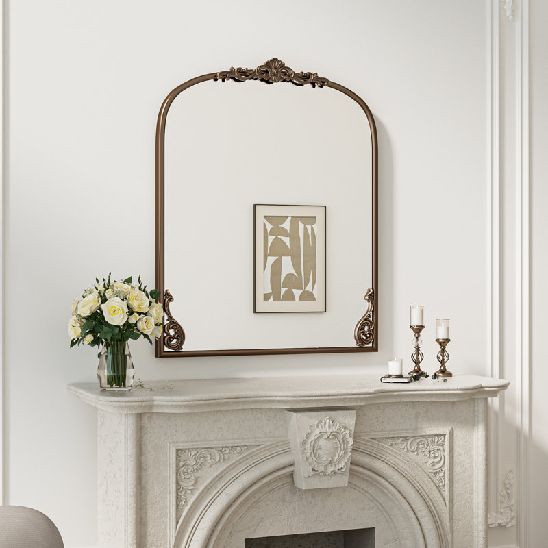  Miroir d'appoint Kalie, 36 po x 30 po, Or antique