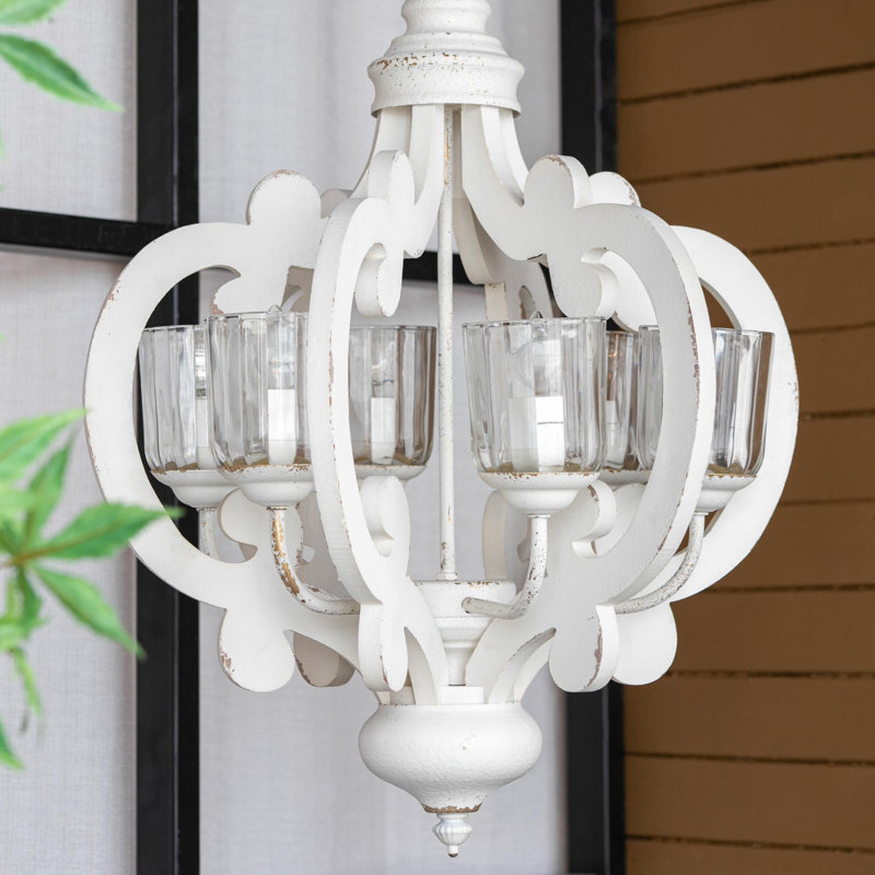 Luminaire suspendu avec chaîne réglable, Crème, crème
