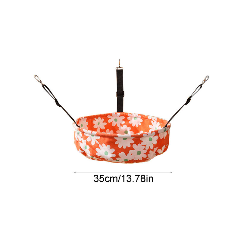 Balançoire ronde pour hamac rond 13,8 x 13,8 po pour cage de cage, orange