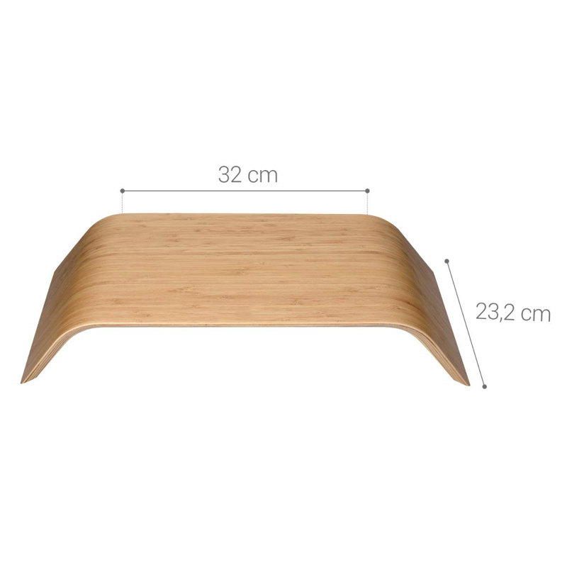 Koba Wood Monitor Stand, Bamboo Light Brown