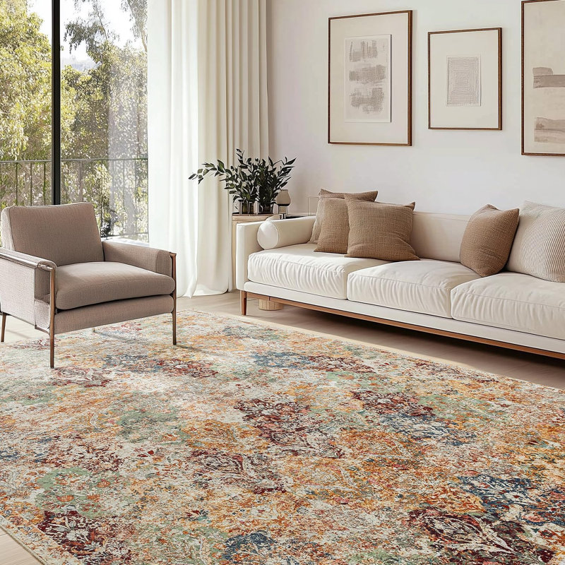 Machine Washable Gap Bohemian Style Carpet