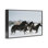 Troupeau d'hiver de chevaux, estampe numérique, design par Amy Carroll