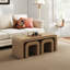 Ensemble de tables basses avec repose-pieds Boho-1757954158