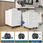 3-Drawer Metal File Cabinet with Lock, Mobile Filing Storage for Home Office, White-129388190