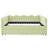 Queen Size Cozy Gingham Daybed With Two Storage Drawers, With USB Port And Adorable Wave Shaped, Linen Fabric-1656368029-1656368000