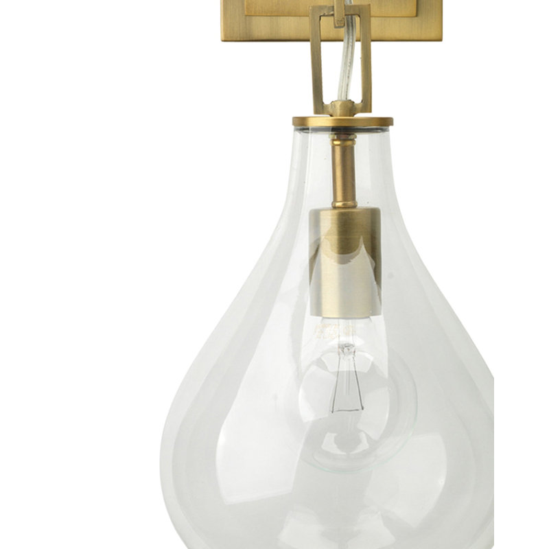 1 - Light Armed Sconce, Brass