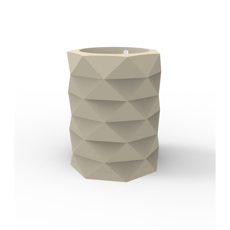 Marquis Resin Pot Planter, Ecru, 40.5" H x 31.5" W x 31.5" D