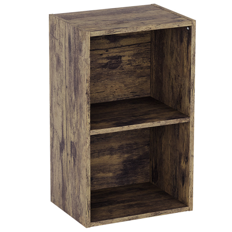 Gerardi 32cm W Standard Bookcase, 54 cm H x 32 cm W, Dark Wood