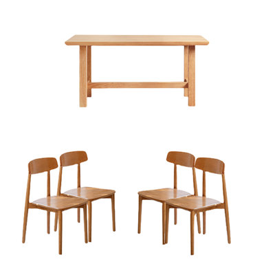 Solid wood dining table sets