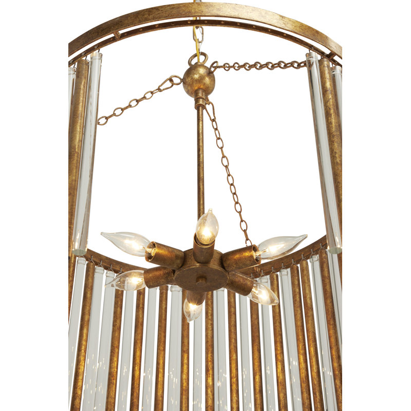 Lustre cylindrique unique / remarquable à 6 lumières Mcclanahan