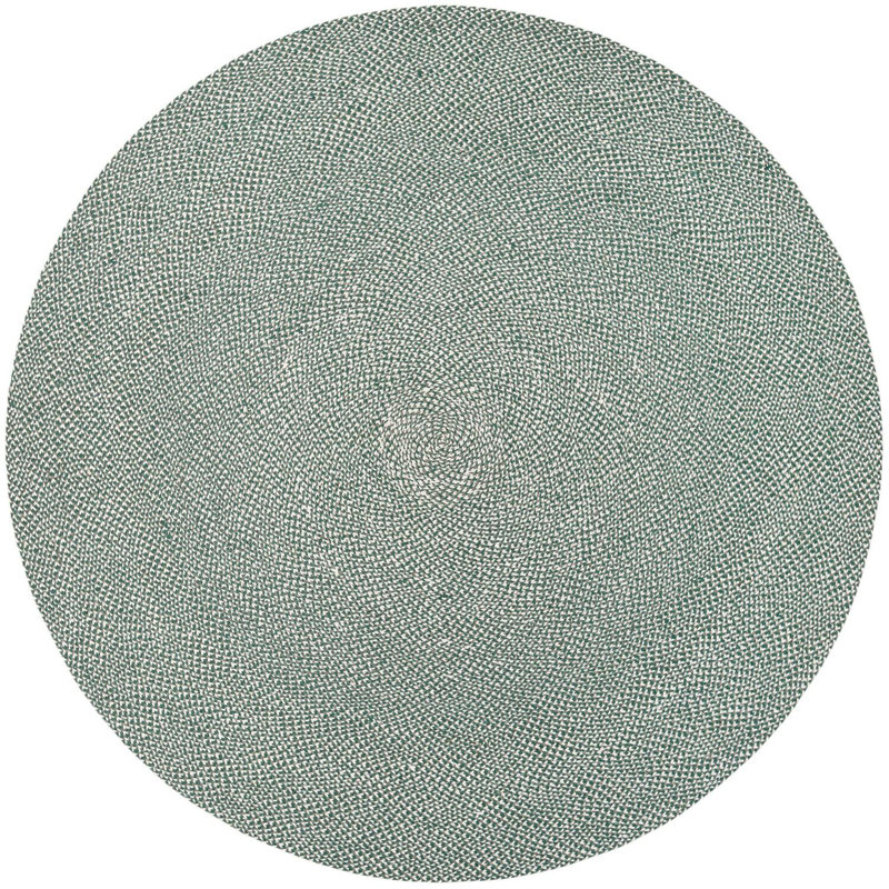 Tapis contemporain Aideen - vert, Rond 10 pi