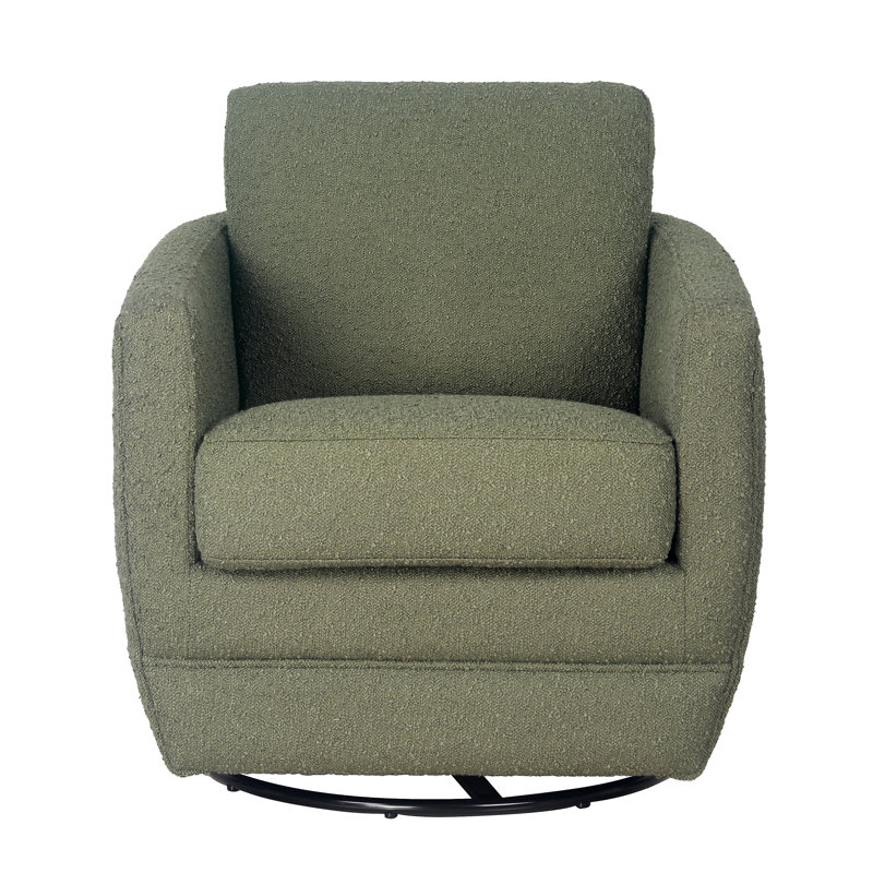 Gogh Swivel Glider, Sage Boucle