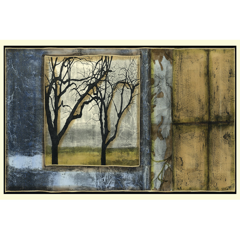 Tandem Trees IV - Wrapped Canvas Painting, 20cm H x 30cm W x 3.8cm D