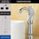 Swan Faucet Copper Single Handle Single Hole Matching Pop Up Drain Without Overflow Stopper And Supply Line Vessel Sink Faucet Lavatory Basin Vanity Mixer Tap Lead-Free