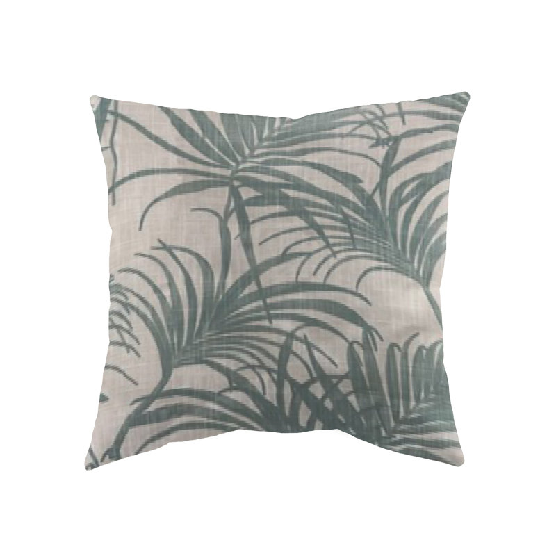 Floral Cotton Reversible Throw Pillow