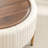 Miajah Upholstered Round Storage Ottoman-1328330044