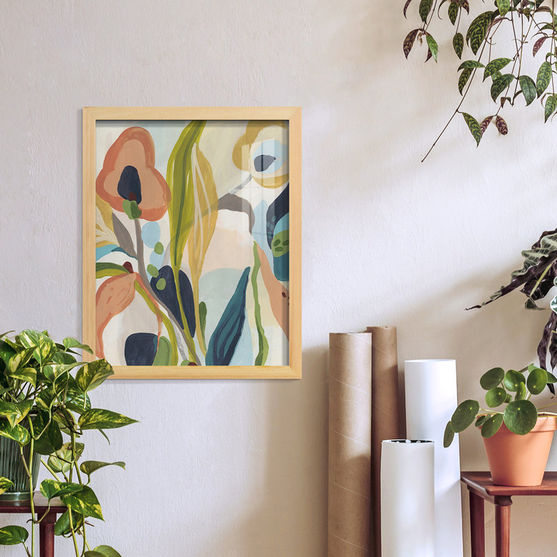 Jungle Jewels II, reproduction encadrée, H 15 po x l 12 po x P 1 po, Naturel