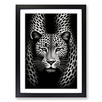 Cheetah Op - Framed Print