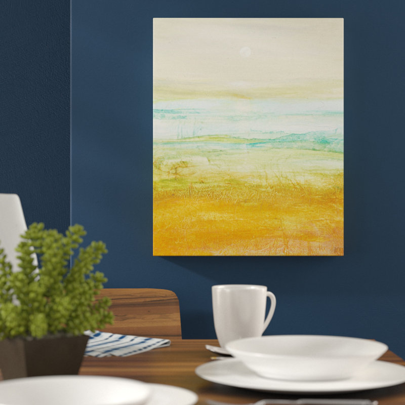 Mid Summer Moon by Karen Hopkins - Painting on Canvas, 102cm H x 76cm W, Timber Floater Frame