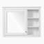 Armoire de rangement murale avec 1 tablette réglable