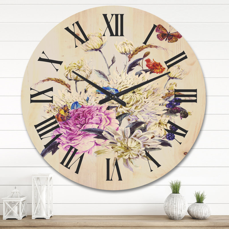 Horloge murale Bouquet, Très grand