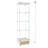 Modern Glass Display Cabinet With Drawer , Quick-Assembly Antique Cabinet With LED Lights, Tempered Glass Bookshelf,  1-Door Storage Case With 4 Shelves  For Living Room And Bedroom-1211600714