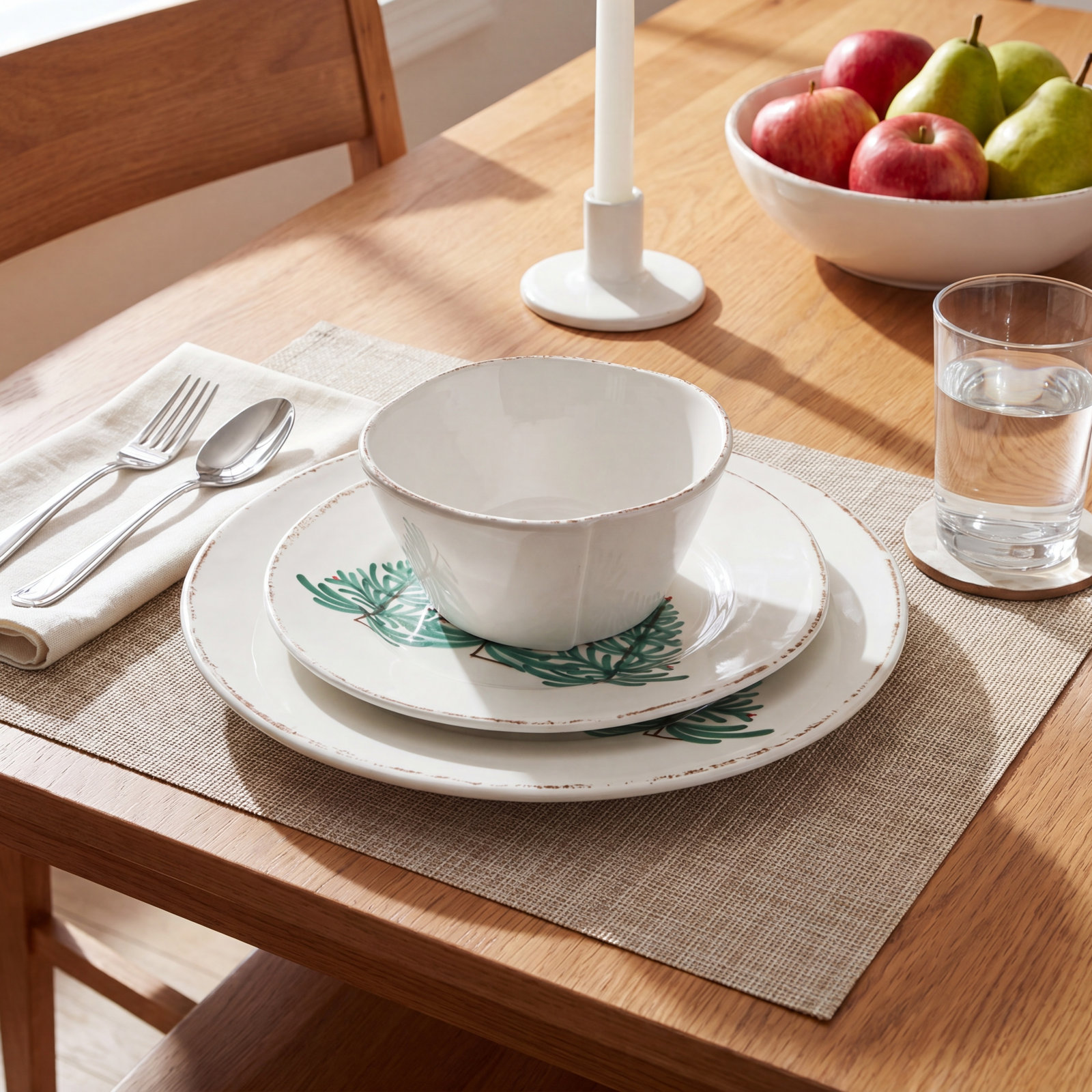 Melamine Lastra Holiday Handmade Melamine Dinnerware Set