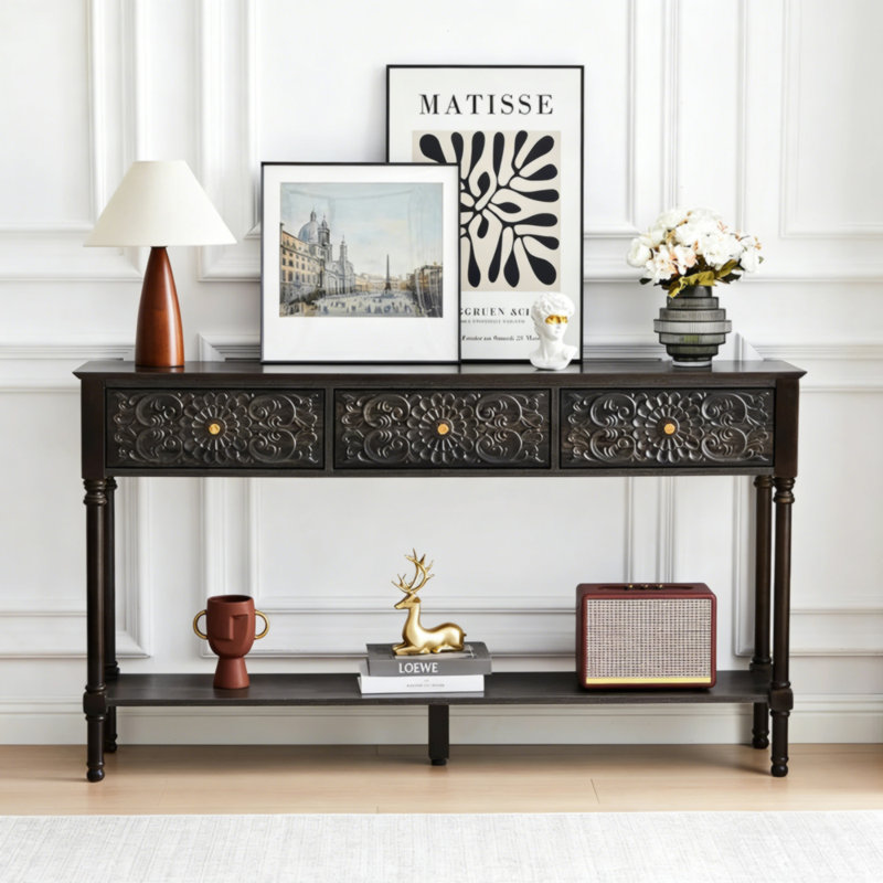Console luxueuse de style américain, Noir