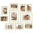 Aluminum Gallery Wall Frame Set Of 10, Including 2Pcs 8X10, 4Pcs 5X7, 4Pcs 4X6 Photo Frames For Wall Or Tabletop Display, Multiple Sizes Picture Frames Collage Wall Decor, Gold