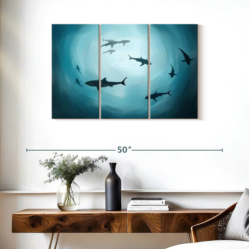 Brampt Shark Silhouette, 24" H x 38" W