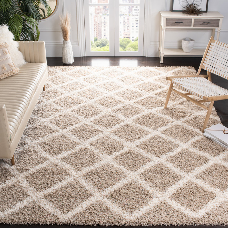 Skyleen Shag Performance Geometric Rug, Rectangle 8'6" x 12'