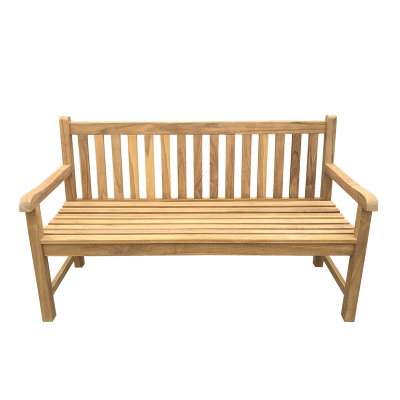 Banc pour 2 personnes Teak River, H 34 po x l 60 po x P 25 po